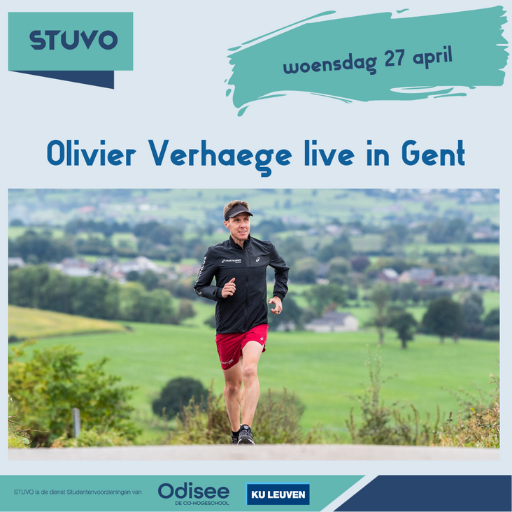 foto van olivier verhaege met als bijschrift "olivier verhaege live in gent"