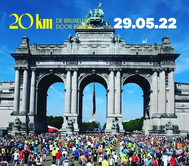 foto van 20 km door Brussel