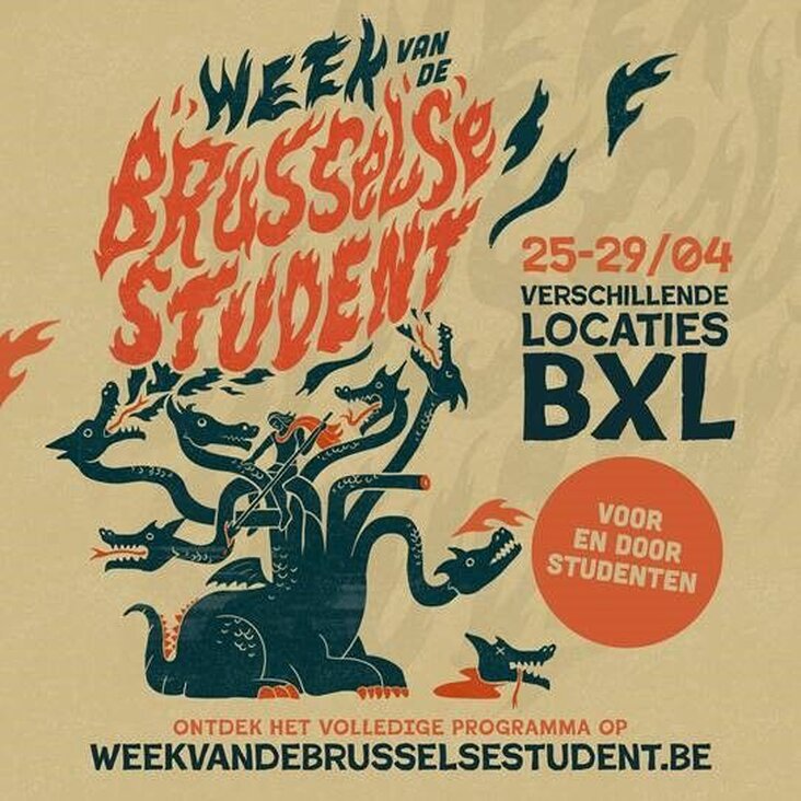 poster van week van de Brusselse student