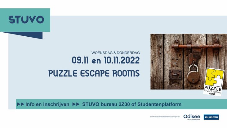 escape room activiteit Aalst november 2022