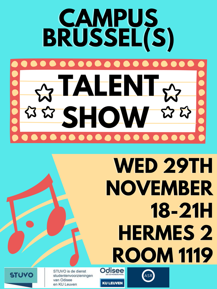 poster talent night brussel 2023