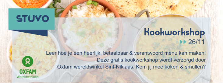 currygerechten als achtergrond voor de kookworkshop op 26 november