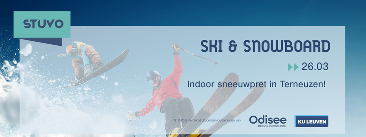skiër en snowboarder