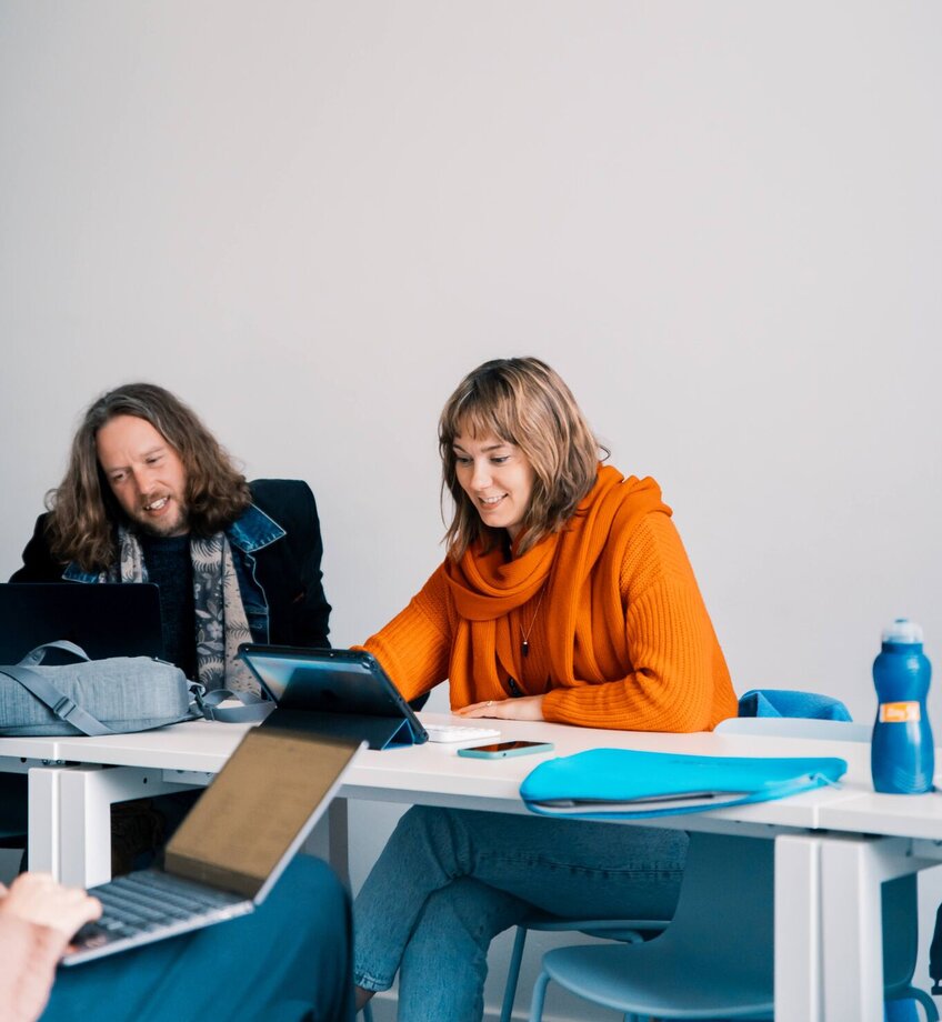 docenten aan het werk