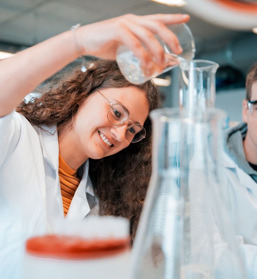 studenten Chemie labo Gent