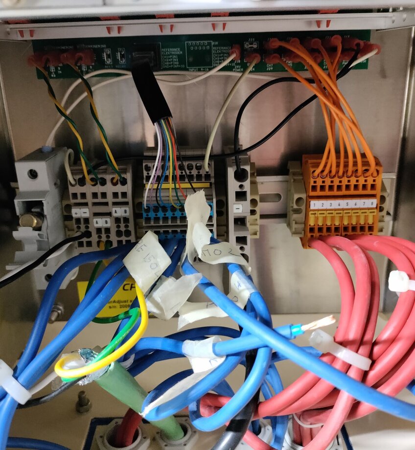 aansluiting van een KB-stuurkast 