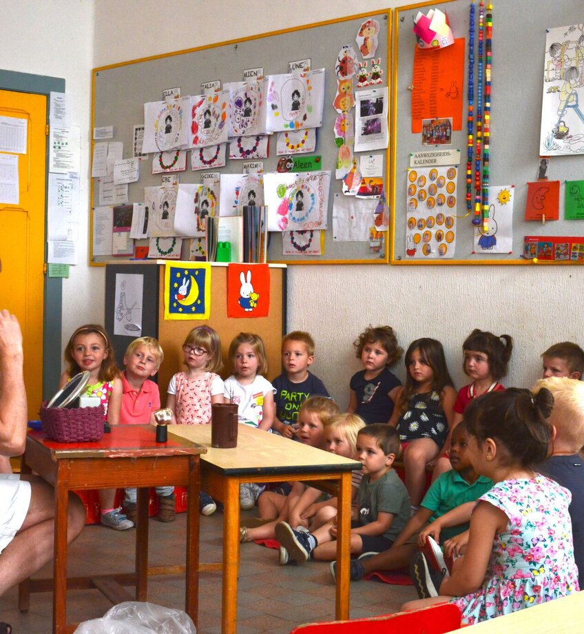 Kinderen in de kleuterklas