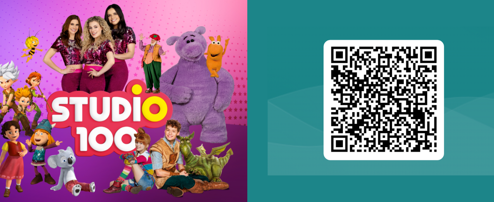 Studio 100 en QR code naar formulier
