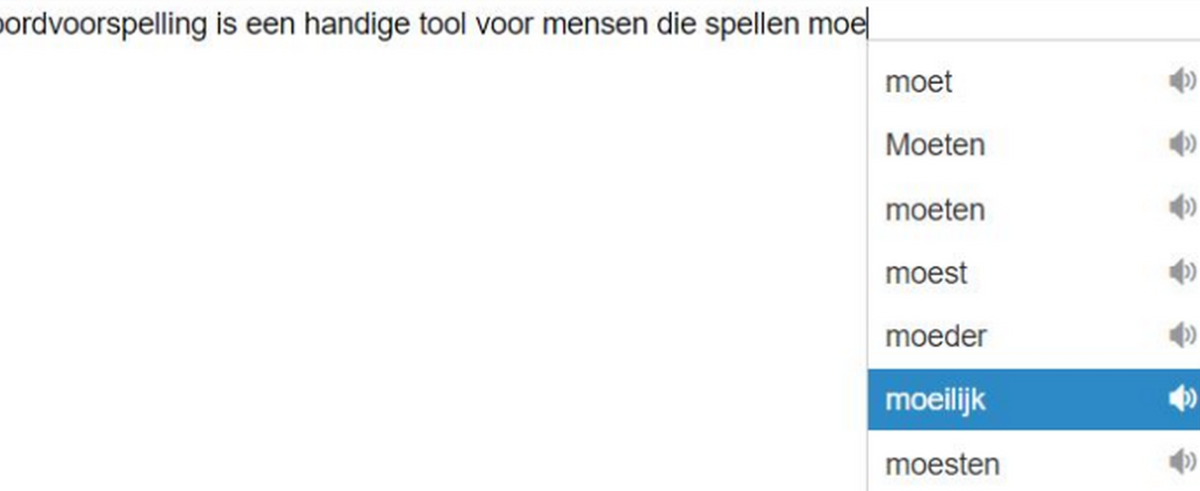 Voorleessoftware TextAid: woordvoorspelling met audio