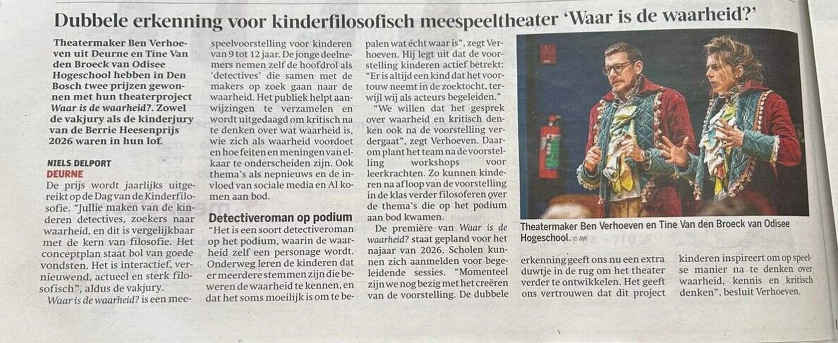 waar is waarheid artikel