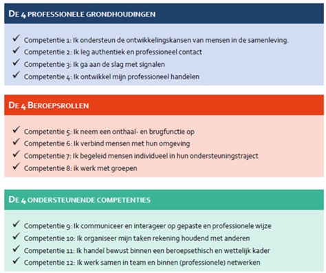 Twaalf competenties van graduaat MW