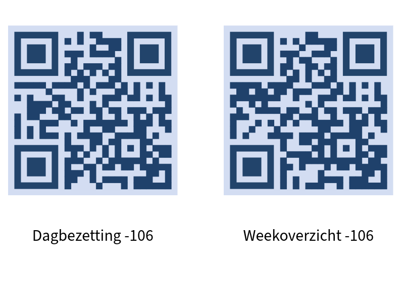 qr codes fitnessruimte 