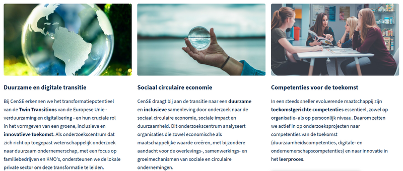 Center for Sustainable Entrepreneurship expertises
