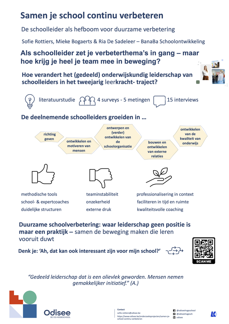 Poster samen je school continu verbeteren