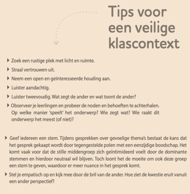 Burgerschapsreflex een veilige dialoogcontext