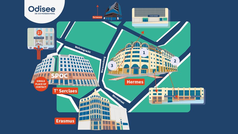 Grondplan campus Brussel
