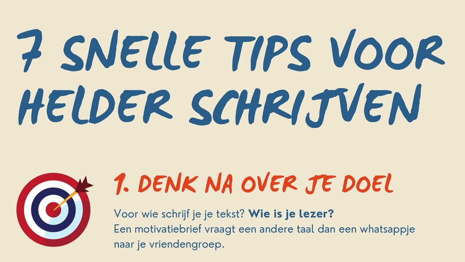 7 tips voor helder schrijven