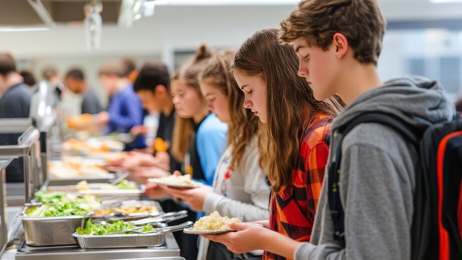 gezonde voeding foto 3 tieners
