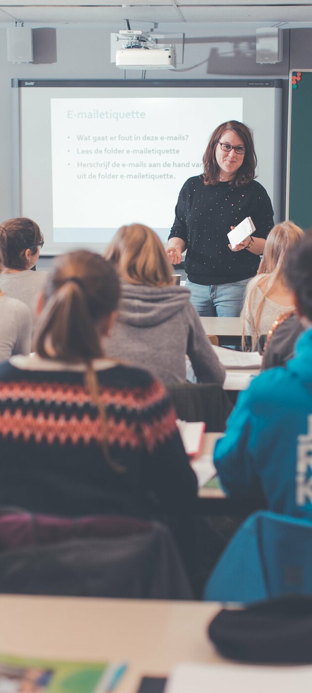 Docent voor de klas