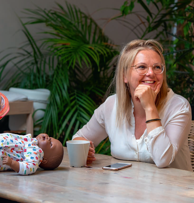 Nathalie Baeyens oud-studente vroedkunde volwassenen