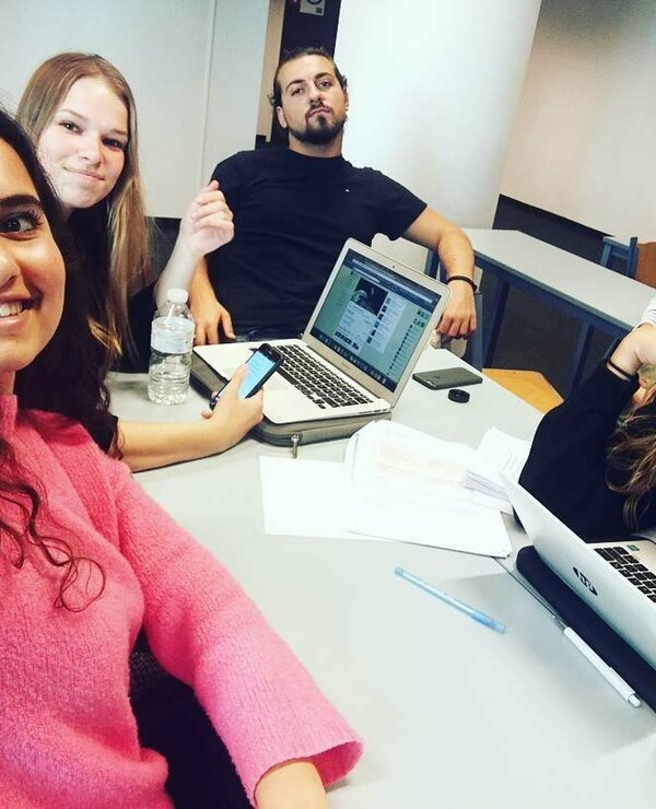 groep studenten